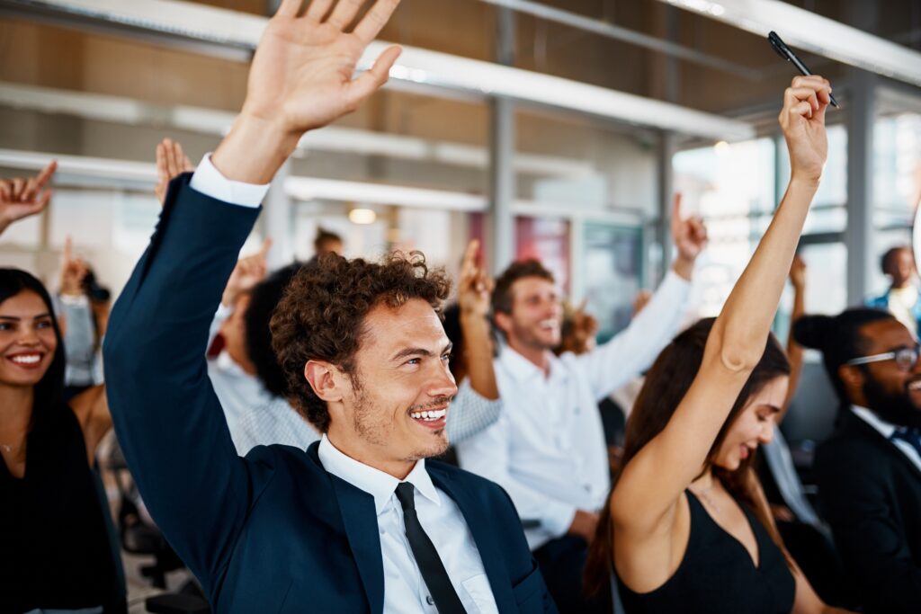 A direct sales team training seminar
